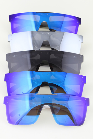 Bolted Polycarbonate Shield Sunglasses