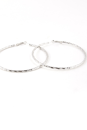 Bar Twist Detailed Hoop Earring 5ACJ15
