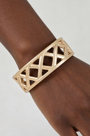 Polished Open Weave Bracelet
