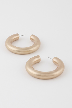 Minimal Tube Hoop Earrings