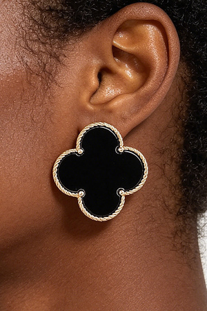 Twisted Clover Stud Earrings