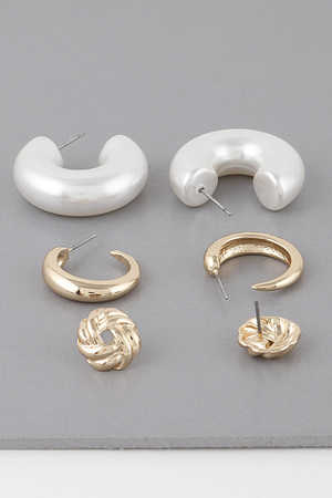 Multi Minimal Earrings Set