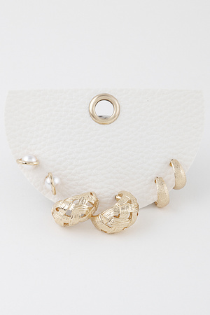 Minimal Hoop Earrings Set