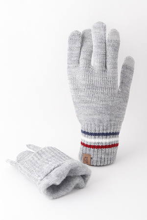 Classic Triple Striped Gloves