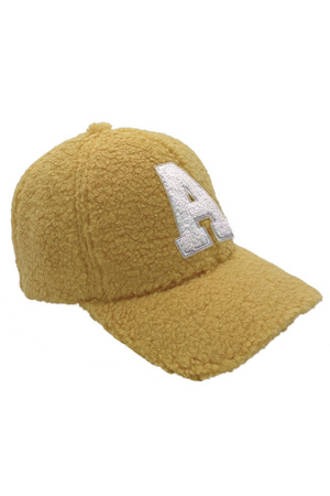 Letter A Sherpa Baseball Cap