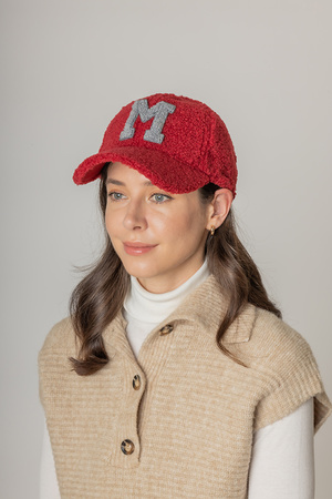 Letter M Sherpa Baseball Cap