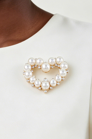 Bejeweled Heart Brooch
