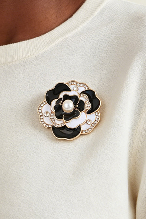 Bejeweled Fashion Flower Brooch
