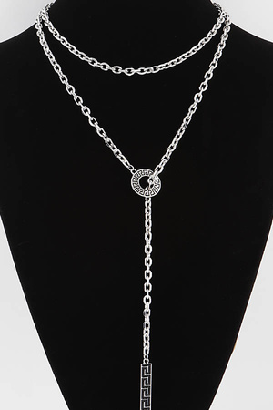 Greek Toggle Chain Necklace