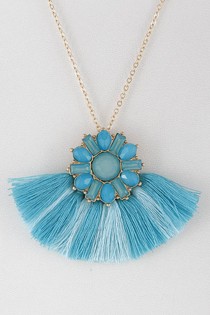 Mixed Baby Tassel Long Necklace 8BCD8