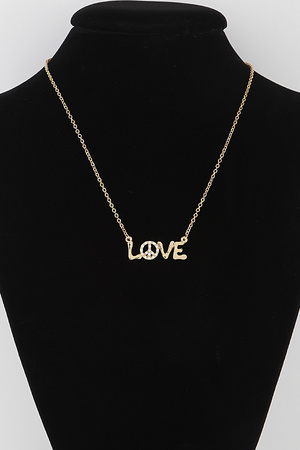 Peace N LOVE Necklace