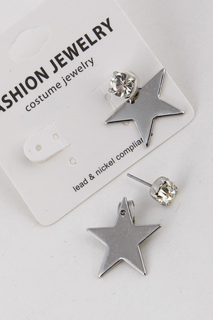 Flat Star Stud Earrings 7FAF2