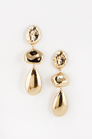 Dangle & Drop Metallic Earrings