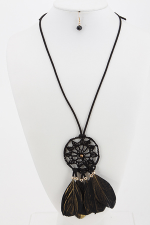 Dream Catcher with Feather Detail Set 5JCB8