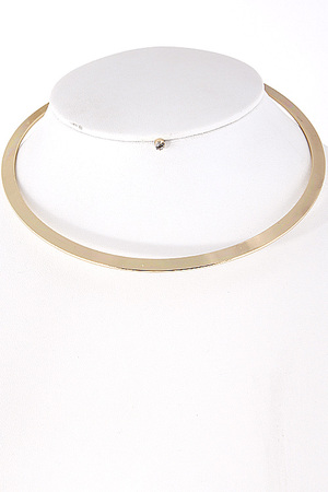 Bar Curved Metal Collar Necklace 5BAF2
