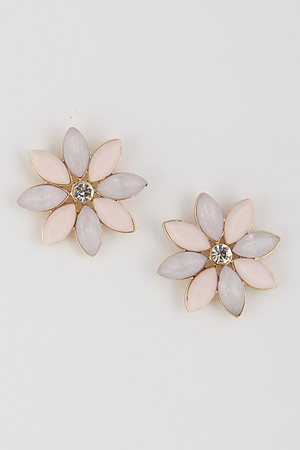 Flower Rhinestone Earrings 6ABI4