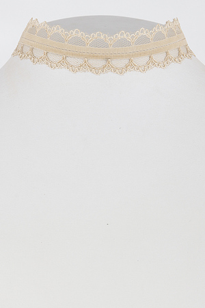 Lacey Thick Choker With Solid Line 6EBC10