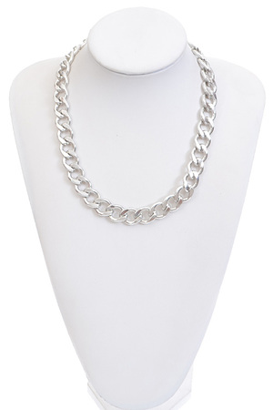 Skinny Chain Linked Basic Necklace