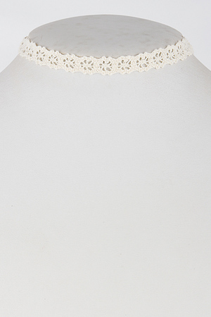 Daily Use Simple Lacy Choker With Holes 6KBB2