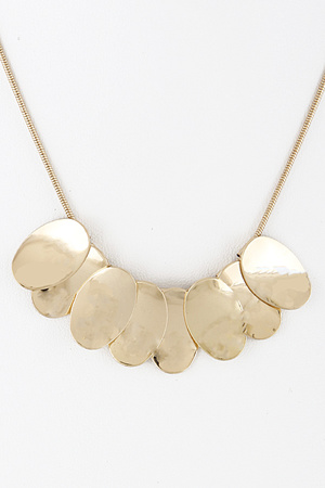Oval Metal Lovely Necklace 8HAE8